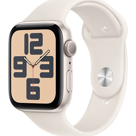 Apple Watch SE (2024) 44 mm GPS L/M Starlight Aluminium Sport Band