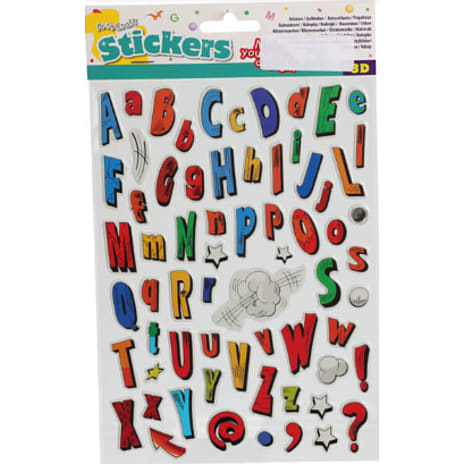 Klistermærker assorteret