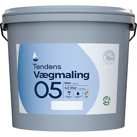 Tendens Vægmaling Mat 5 Base A, 4,5 L