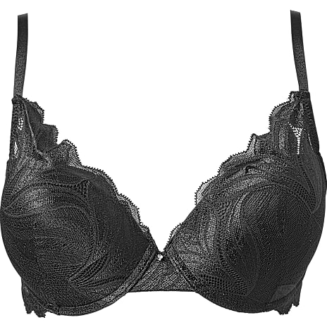 VRS Dame Push Up BH Str. B75 Sort