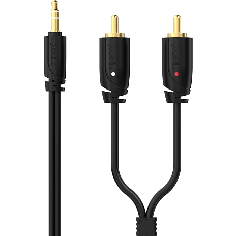 Sinox PRO 3,5mm mini jack til phono kabel 5 meter 1 stk.