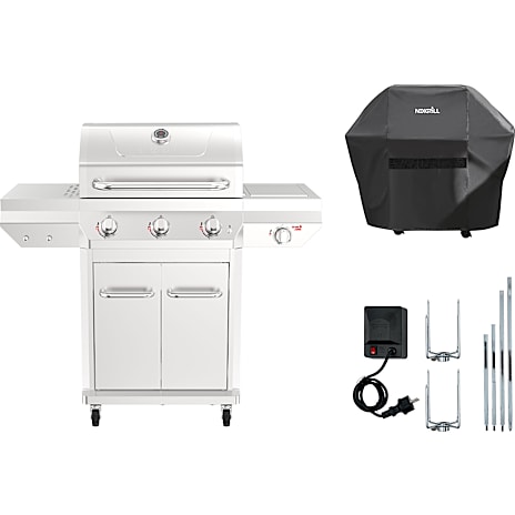 Nexgrill Deluxe 3 gasgrill - rustfrit stål 1 stk.