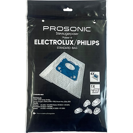 Prosonic Støvsugerposer 4-pak Til Elektrolux, Philips Og AEG