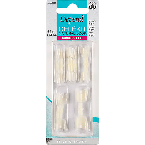 Depend Shortcut Tip kunstige negle gelékit refill 44 stk.