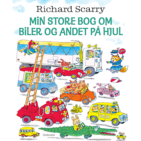 Gyldendal Min store bog om biler og andet på hjul - Richard Scarry 1 stk.
