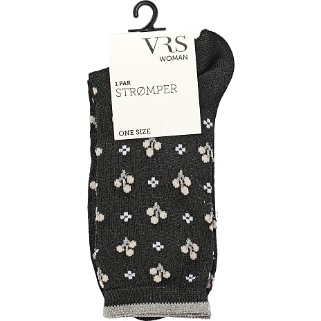 VRS Dame Glimmerstrømper Str. Onesize Printet