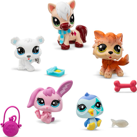Littlest Pet Shop Vintervenner 5-pak
