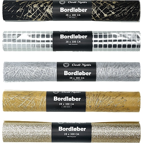 Bordløber Nytår 28x300 cm Assorteret