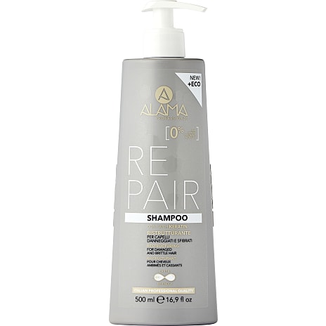 Alama Shampoo med Keratin til Skadet og Uregerligt Hår
