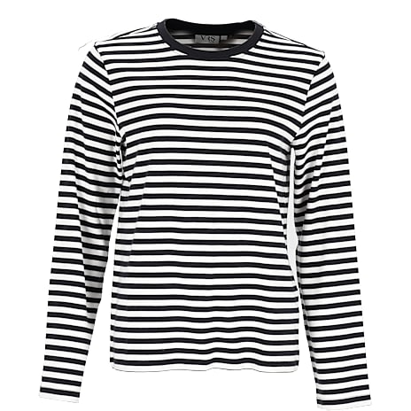 VRS Dame Oversize T-shirt Med Striber Str. 2XL Sort