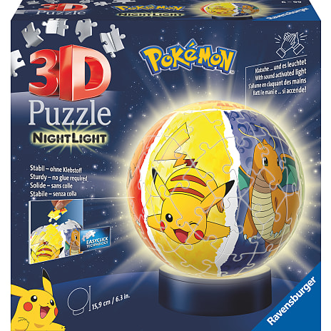 Ravensburger Pokémon Natlampe 3D Puslespil 72 Brikker