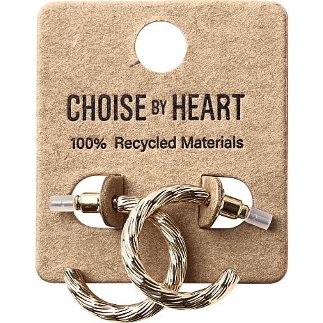 Choise by heart Dame Ørering Creol Struktur Guldfarvet