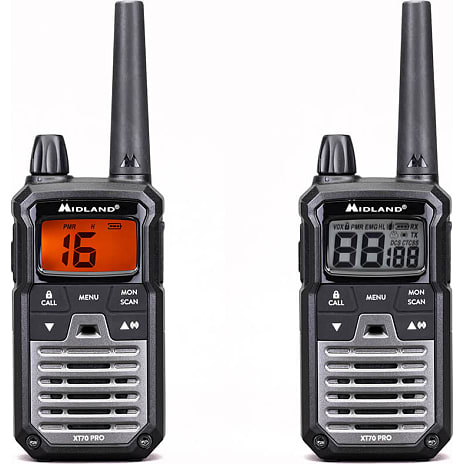 Midland Walkie Talkies XT70 Pro grå/sort