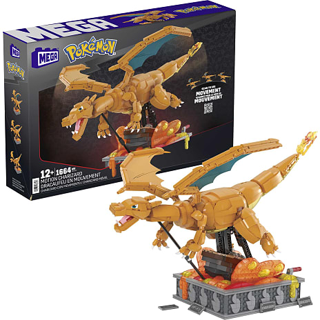Mega Construx Pokémon Motion Charizard Figur Byggesæt