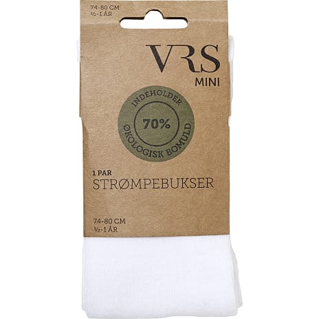 VRS babystrømpebukser str. ½-1 år - hvid