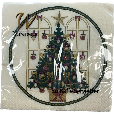 Windsor Mønstrede juleservietter