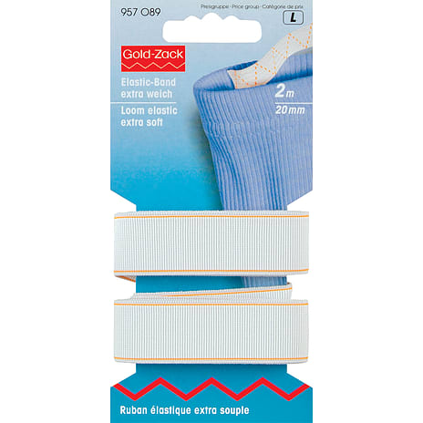Prym Linnings-elastik Ekstra Blød 20mm Hvid