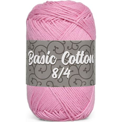 Basic Cotton Bumbo Cotton Bouclégarn Lyserød