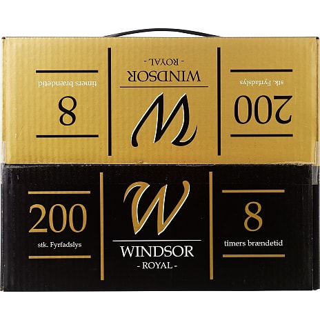 Royal Windsor fyrfadslys 200-pak - Hvid 4160 g