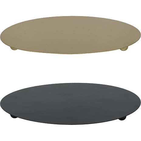 Rundt Metalfad Diameter 20 cm Assorteret