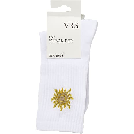 VRS Dame Tennisstrømper Str. 35/38 Hvid