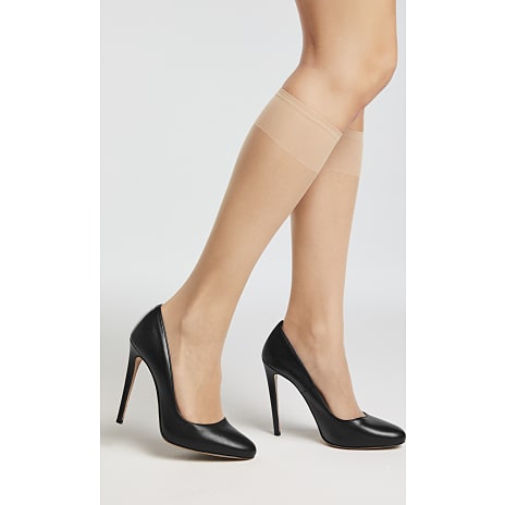VRS 2-pak knæstrømper supertransperant str. onesize - sissi 1 stk.