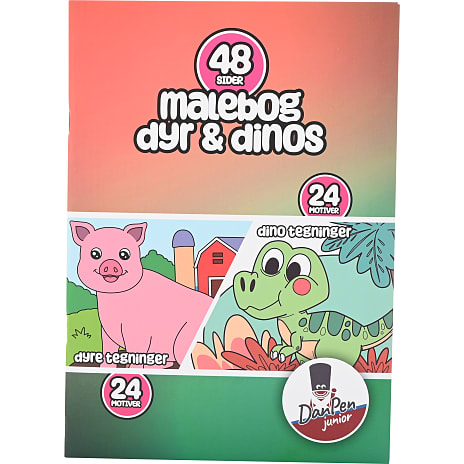 Danpen Malebog Dyre- og Dinosaurmotiver