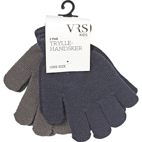 VRS Børne Tryllehandsker 2-pak Str. Onesize Brun/Blå