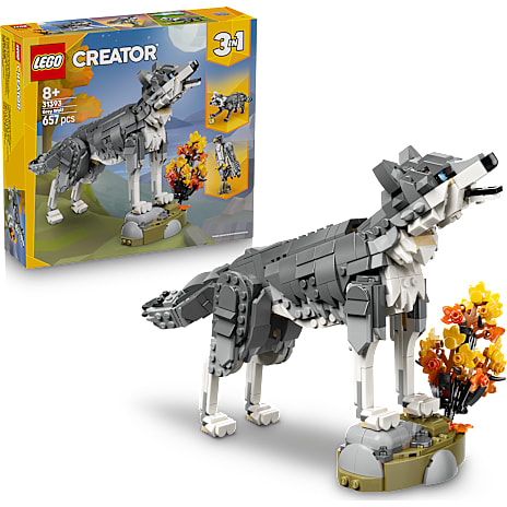 LEGO Creator 3-i-1 Skovens dyr: Grå ulv 31393 1 stk.
