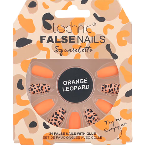 Technic Kunstige Negle Squareletto Leopard