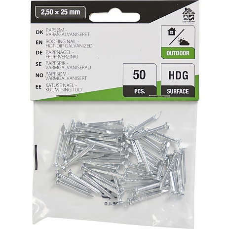 HomeFixer papsøm 2.50x25mm 50 stk 1 stk.
