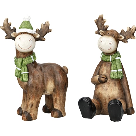 Rensdyrfigur Højde 40 cm Assorteret