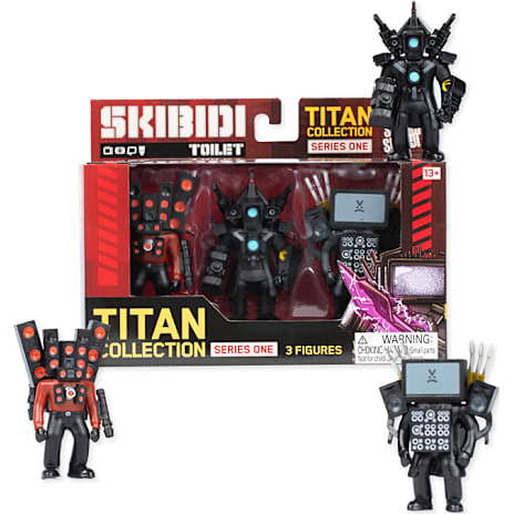 Skibidi Toilet Titan 3-pak