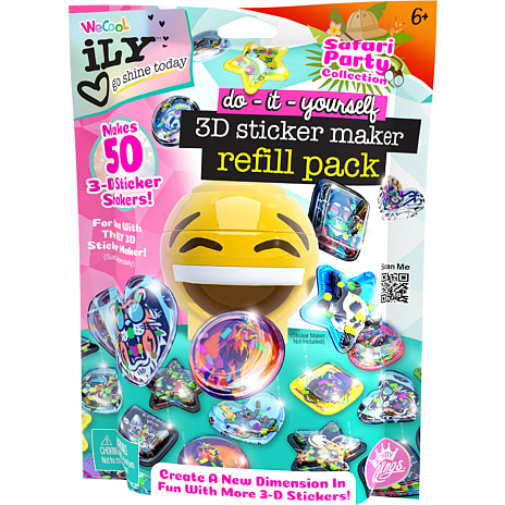 Ily 3D Lav-selv Klistermærker Safari Party