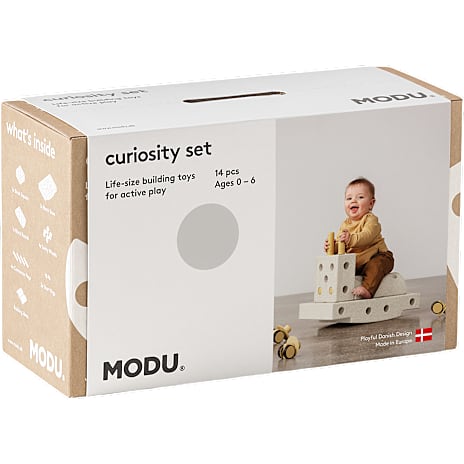 MODU Curiosity Skum Byggesæt 14 Dele Sand Grå
