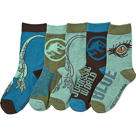 Jurassic World Børne Strømper 5-pak Str. 31/34 Multifarvet