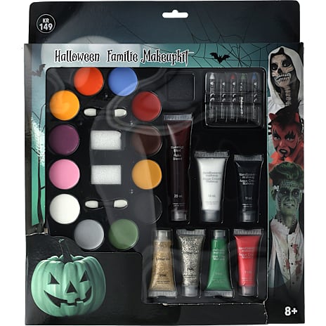 Halloween Stort Make-up Sæt 29 Dele Multifarvet