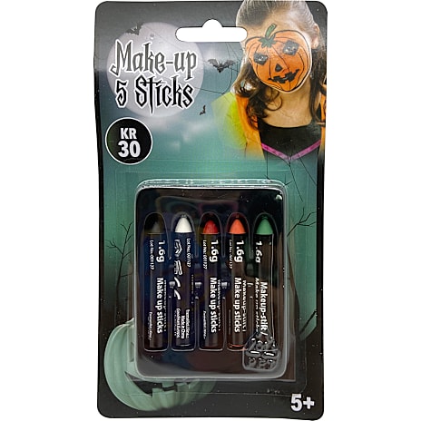 Andre Mærker Halloweeen grease make-up 5 sticks - multifarvet 1 stk.