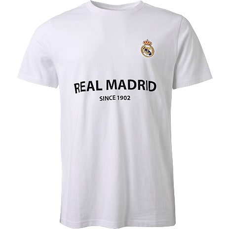 Real Madrid T-shirt Str. L Hvid