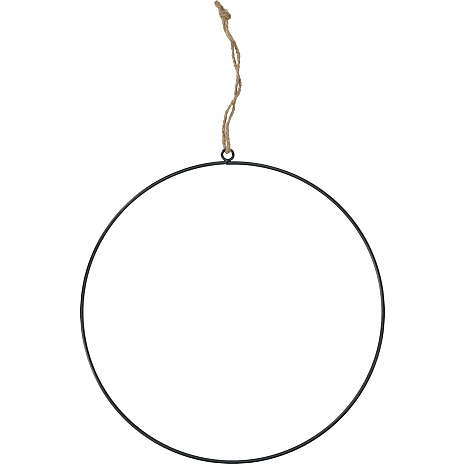 Jule Metalring 35 cm Sort