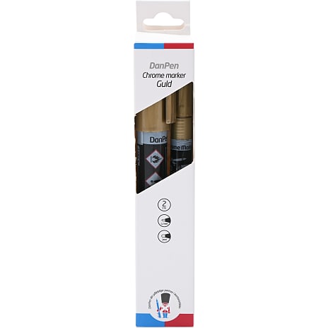 Danpen marker guldfarvet 2-pak 1 stk.