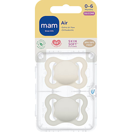 Mam Anatomiske sutter silikone 0-6 mdr 1 stk.