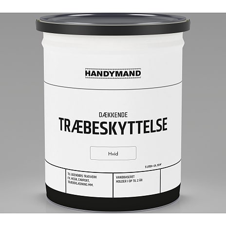 Handymand Træbeskyttelse Dækkende Hvid
