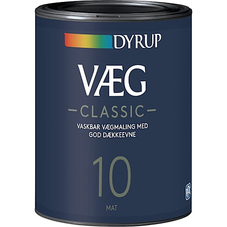 Dyrup vægmaling Classic 0,75 liter - hvid 750 ml