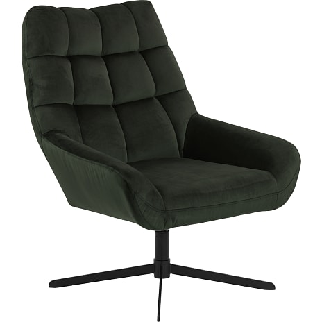 AC Design Furniture Paris Loungestol I Velour Mørkegrøn