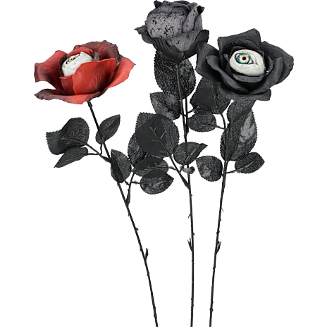 Halloween Kunstig Rose 42 cm Assorteret
