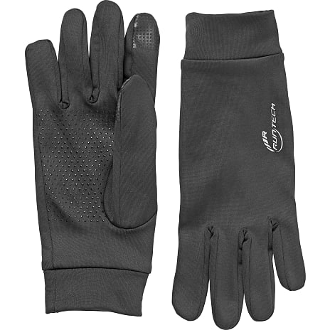 Runtech Unisex Løbehandsker Str. XS Sort