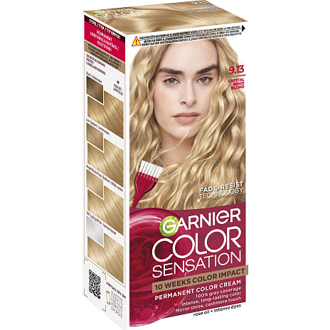 Garnier Permanent Hårfarve 9.13 Cristal Beige Blond med Roseolie