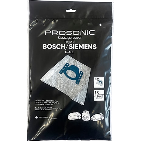 Prosonic Støvsugerposer 4-pak Til Siemens, Bosch Og Kärcher
