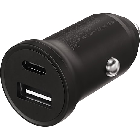 X2O oplader til bilen med USB-C/A 30W - sort 1 stk.